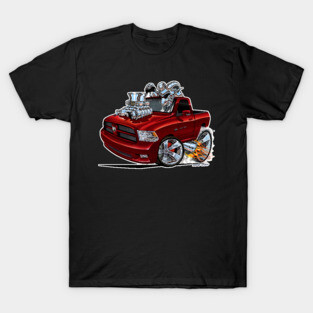 Dodge RAM DEEP Red Truck T-Shirt