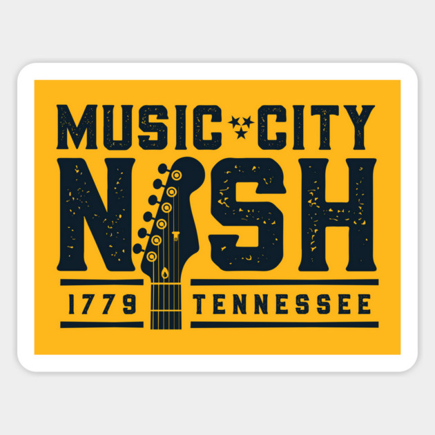 Nashville Music City Magnet by stayfrostybro