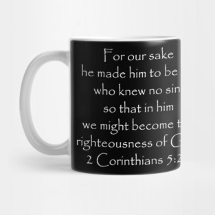 Scripture Tee 2 Corinthians 5:21 Mug