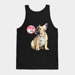 French bulldog bubble gum Tank Top