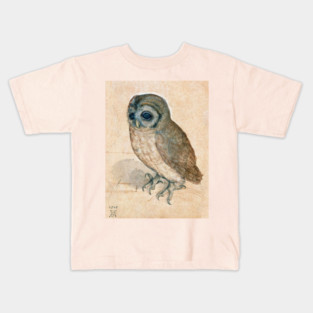 OWL Antique Animal Drawings Kids T-Shirt