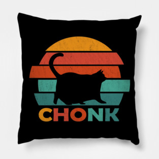Vintage Chonk Cat Pillow