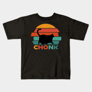 Vintage Chonk Cat Kids T-Shirt