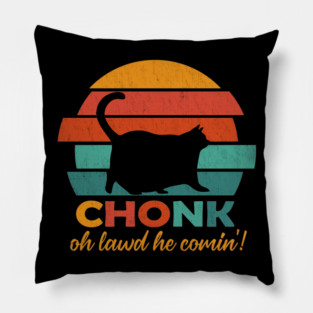 Vintage Chonk Cat Pillow