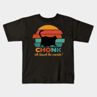 Vintage Chonk Cat Kids T-Shirt