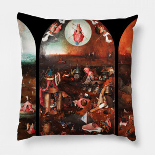 Triptych of the Last Judgement by Hieronymus Bosch Pillow