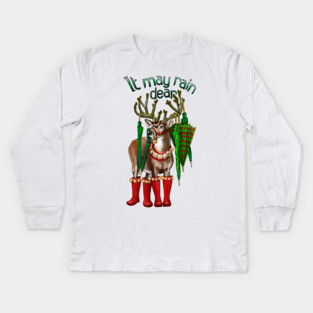 Reindeer Kids Long Sleeve T-Shirt