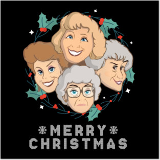 Christmas golden girls Posters and Art