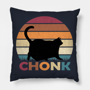 Vintage Chonk Cat Pillow