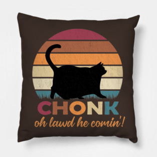 Vintage Chonk Cat Pillow