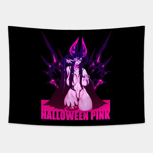Halloween Pink Tapestry