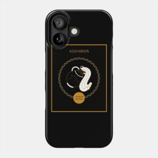 Aquarius Zodiac Sign Phone Case
