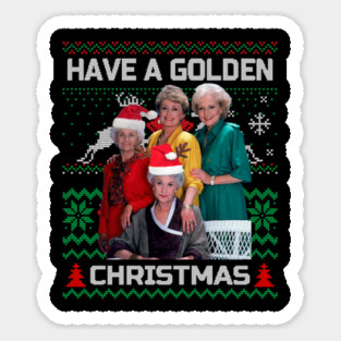 Golden girls Classic christmas Sticker
