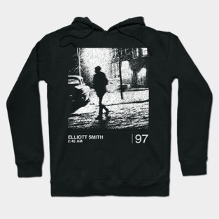 Elliott Smith / 2:45am / Minimalist Graphic Artwork Design Hoodie