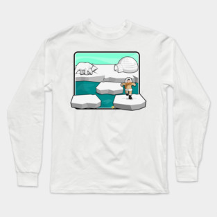 How to make an igloo with a joystick Long Sleeve T-Shirt