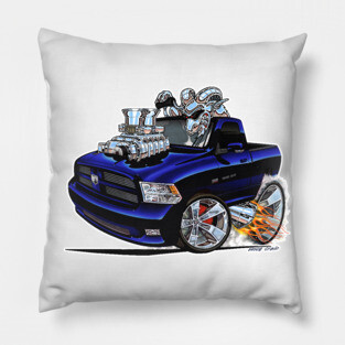 Dodge RAM Dark Blue Truck Pillow