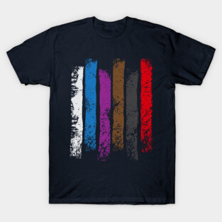 BJJ Belt Rank Vertical Stripes Shirt for Jiu Jitsu T-Shirt