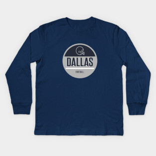 Dallas retro football Kids Long Sleeve T-Shirt