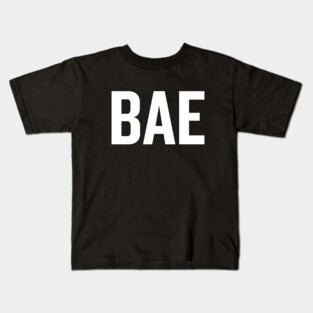 Bae (White) Kids T-Shirt
