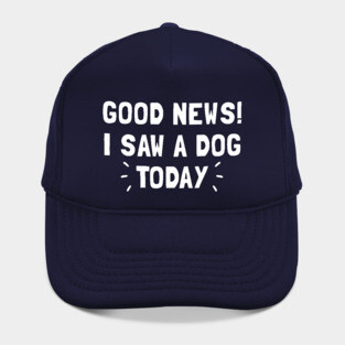 Good News! I Saw a Dog Today Hat