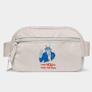 Vintage Uncle Sam Peace Sign Bag