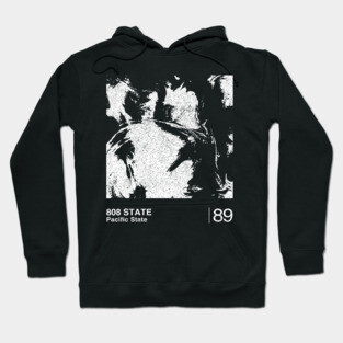 808 State / Minimalist Graphic Artwork Design Hoodie