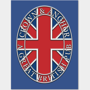 Crown and Anchor Pub Shirt Posters and Art