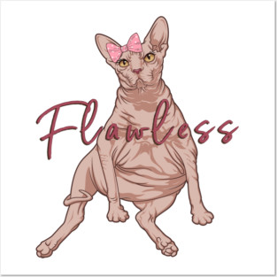 Flawless Sphynx Cat Posters and Art