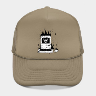 Old computer Skull Hat
