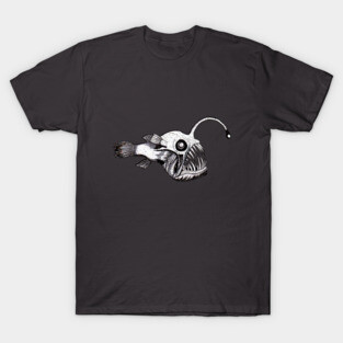 Angler Fish Ink Illustration T-Shirt