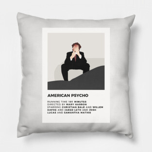 American Psycho Minimalist Poster Pillow