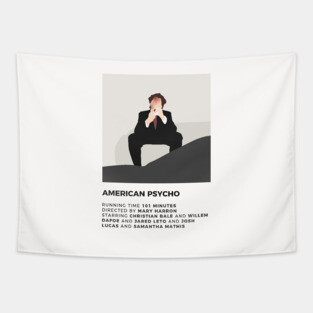American Psycho Minimalist Poster Tapestry