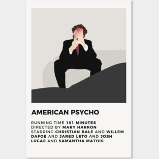 American Psycho Minimalist Poster Posters and Art