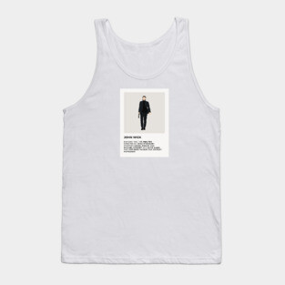 John Wick Minimalist Poster Tank Top