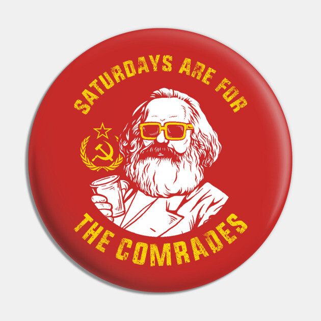 Saturdays Are For The Comrades Pin by dumbshirts