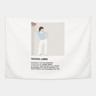 Nacho Libre Minimalist Poster Tapestry