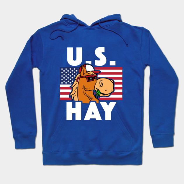 U S Hay Hoodie by dumbshirts