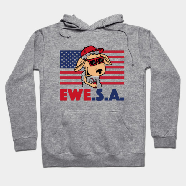 Ewe S A Hoodie by dumbshirts