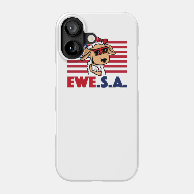 Ewe S A Phone Case by dumbshirts
