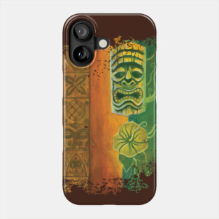 Tiki And Hibiscus Phone Case