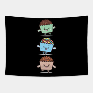 Cupcake Kawaii Tapestry