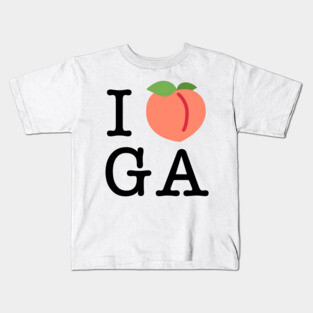 I Peach Georgia Kids T-Shirt