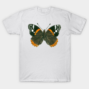 Admiral butterfly ink illustration T-Shirt