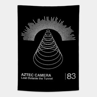 Lost Outside The Tunnel / Minimalist Graphic Artwork Design Tapestry