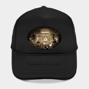 Dogs Playing Poker Hat