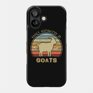Easily Distracted By Goats Phone Case