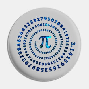 Pi Spiral, Mathematics, Pi Day, Math Pin