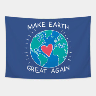 Make Earth Great Again Climate Change Tapestry