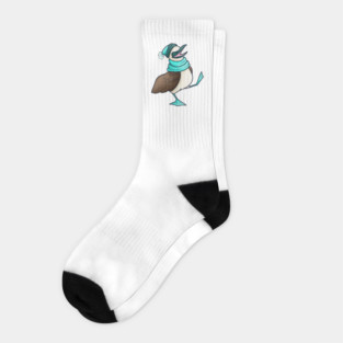 Blue Birdie Buddy Socks