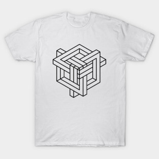 Impossible Shapes – Optical Illusion - Geometric Designs T-Shirt
